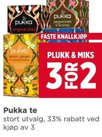 Meny Pukka te tilbud