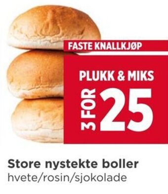 Meny Store nystekte boller tilbud