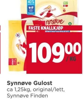 Meny Synnøve Gulost tilbud