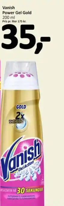 Normal Vanish Power Gel Gold 200 ml tilbud