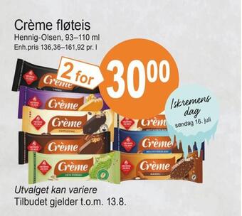 Joker Crème fløteis tilbud
