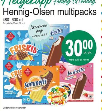 Joker Hennig olsen multipacks tilbud