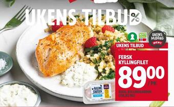 Meny Fersk kyllingfilet tilbud