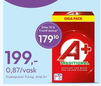 Gigaboks Vaskepulver 9,6 kg tilbud