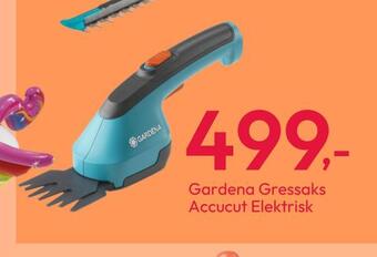 Gigaboks Gardena gressaks accucut elektrisk tilbud
