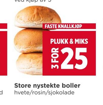 Meny Store nystekte boller tilbud
