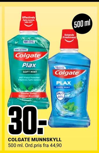 Europris Colgate munnskyll tilbud