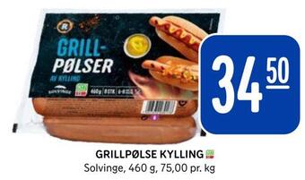 Rema 1000 Grillpølse kylling tilbud