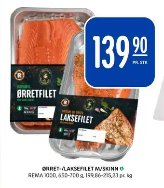 Rema 1000 Ørret-/laksefilet m/skinn tilbud