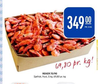 Rema 1000 Reker 70/90 tilbud