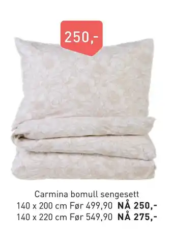 Kid Interiør Carmina bomull sengesett tilbud