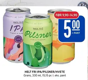 Rema 1000 Helt fri ipa/pilsner/hvete tilbud