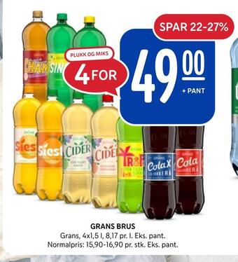 Rema 1000 Grans brus tilbud