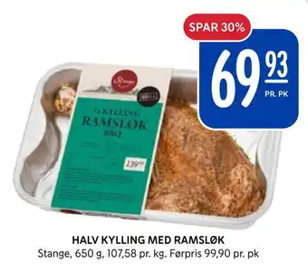 Rema 1000 Halv kylling med ramsløk tilbud