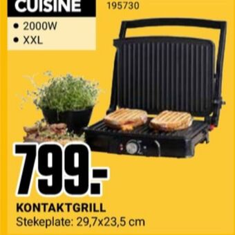 Europris Cuisine bordgrill tilbud