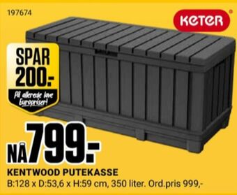 Europris Keter putekasse tilbud