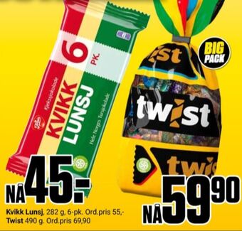 Europris Twist konfekt tilbud