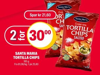 Coop Extra Santa maria tortillachips tilbud