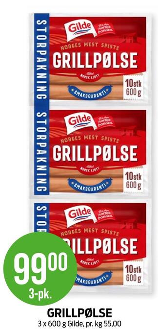 Kiwi Grillpølse tilbud
