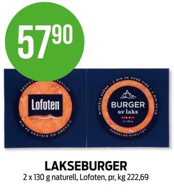 Kiwi Lakseburger tilbud