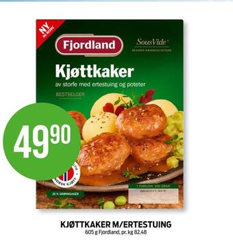 Kiwi Kjøttkaker m/ertestuing tilbud