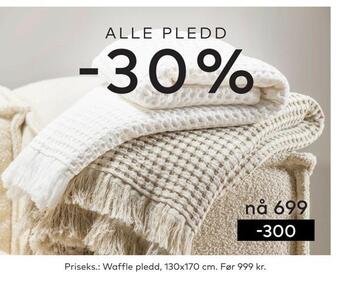 Skeidar Waffle pledd tilbud