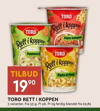 Coop Mega Toro rett i koppen tilbud