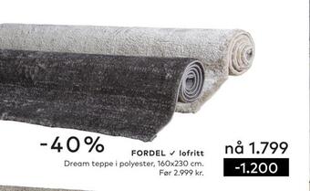 Skeidar Dream teppe i polyester tilbud