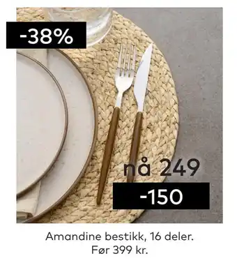 Skeidar Amandine bestikk, tilbud
