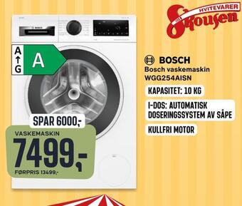 Skousen Bosch vaskemaskin wgg254aisn tilbud