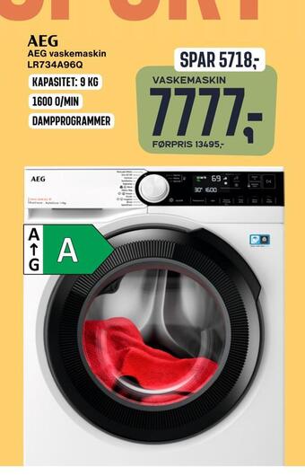 Skousen Aeg vaskemaskin lr734a96q tilbud