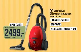 Skousen Electrolux støvsuger pd82-4cr tilbud