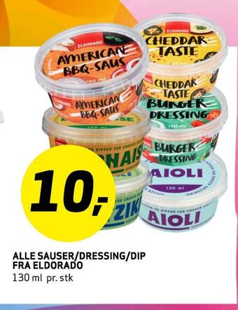 Bunnpris Alle sauser/dressing/dip fra eldorado tilbud