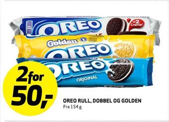 Bunnpris Oreo, rull, dobbel og golden tilbud