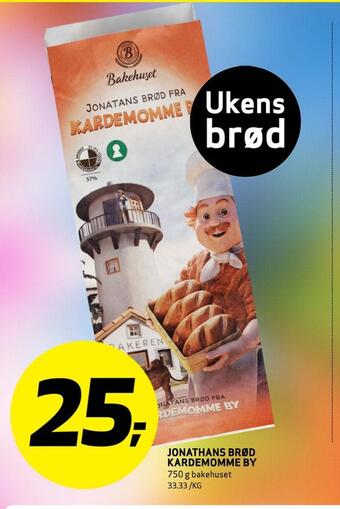 Bunnpris Jonathans brød kardemomme by tilbud