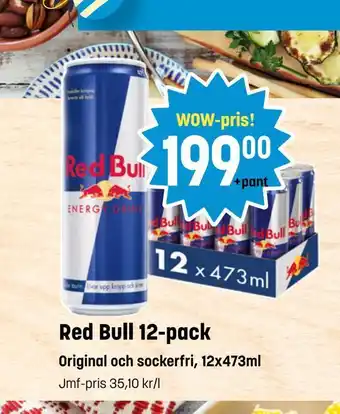 Eurocash Red bull 12-pack tilbud