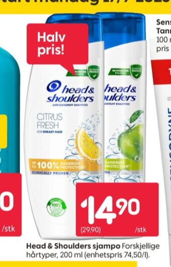 Rusta Head&shoulders shampoo tilbud