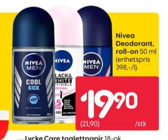 Rusta Nivea roll-on tilbud