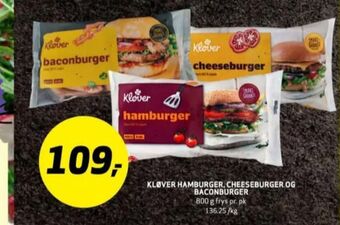 Bunnpris Kløverkjøtt hamburger tilbud
