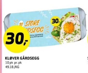 Bunnpris Kløver egg tilbud