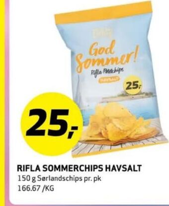 Bunnpris Sørlandschips chips tilbud
