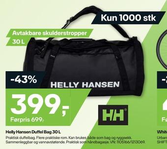 XXL Sport Helly hansen duffel bag 30 l tilbud