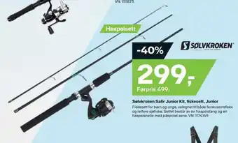 XXL Sport Sølvkroken safir junior kit, fiskesett, junior tilbud