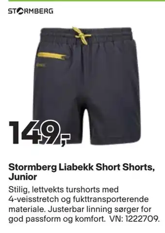 Stormberg liabekk short shorts, junior