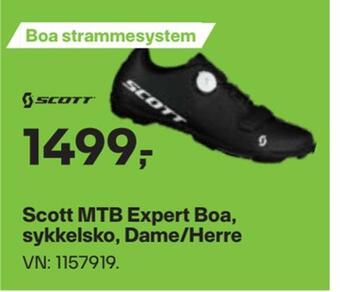 Scott mtb expert boa, sykkelsko, dame/herre