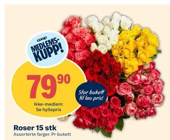 Coop Extra Roser 15 stk tilbud