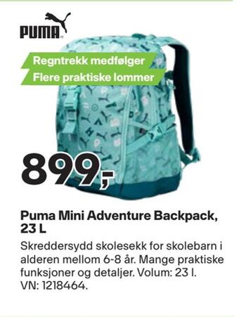 XXL Sport Puma mini adventure backpack, 23 l tilbud
