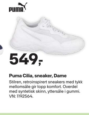 XXL Sport Puma cilia, sneaker, dame tilbud