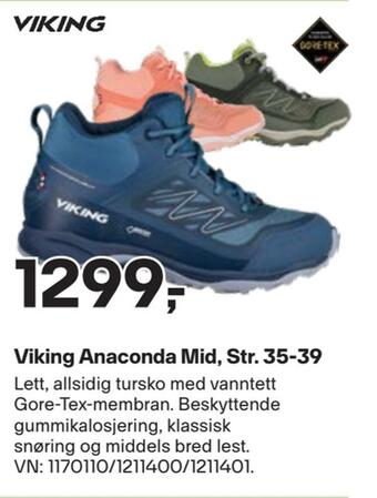 XXL Sport Viking anaconda mid, str. 35-39 tilbud
