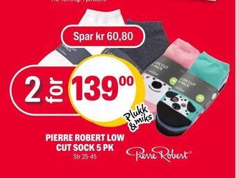 Coop Extra Pierre robert low cut sock 5 pk tilbud